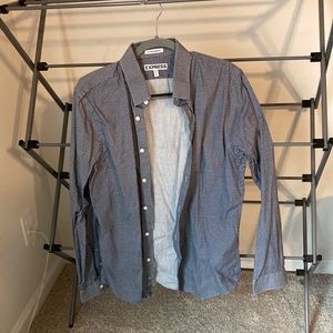 Mens Blue Dress Shirt